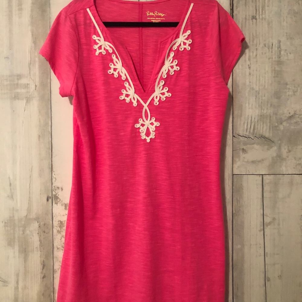 EUC XL Cotton Pink Lilly Pulitzer Dress